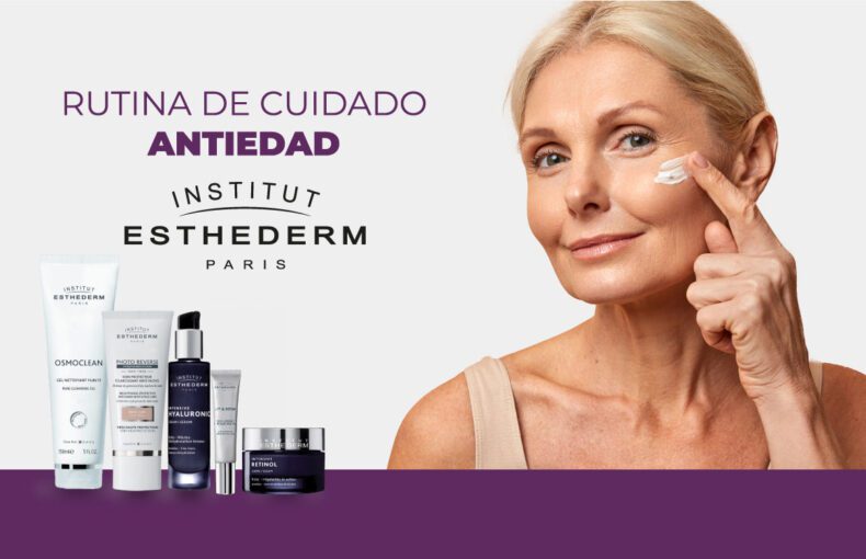 Rutina de cuidado antiedad Institut Estherderm paris in línea Estética