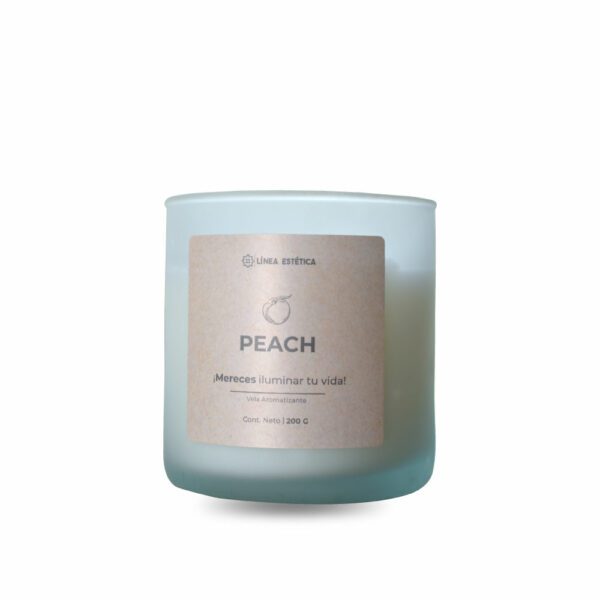 LÍNEA ESTÉTICA Vela Aromatizante Peach 200 Gr