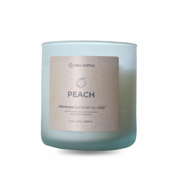 LÍNEA ESTÉTICA Vela Aromatizante Peach 300 Gr