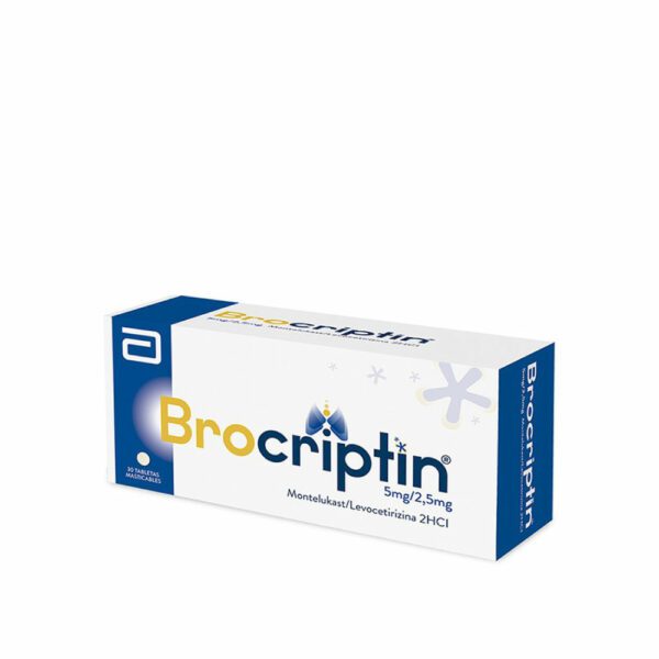 Brocriptin 5Mg/2,5Mg X 30 Tabletas